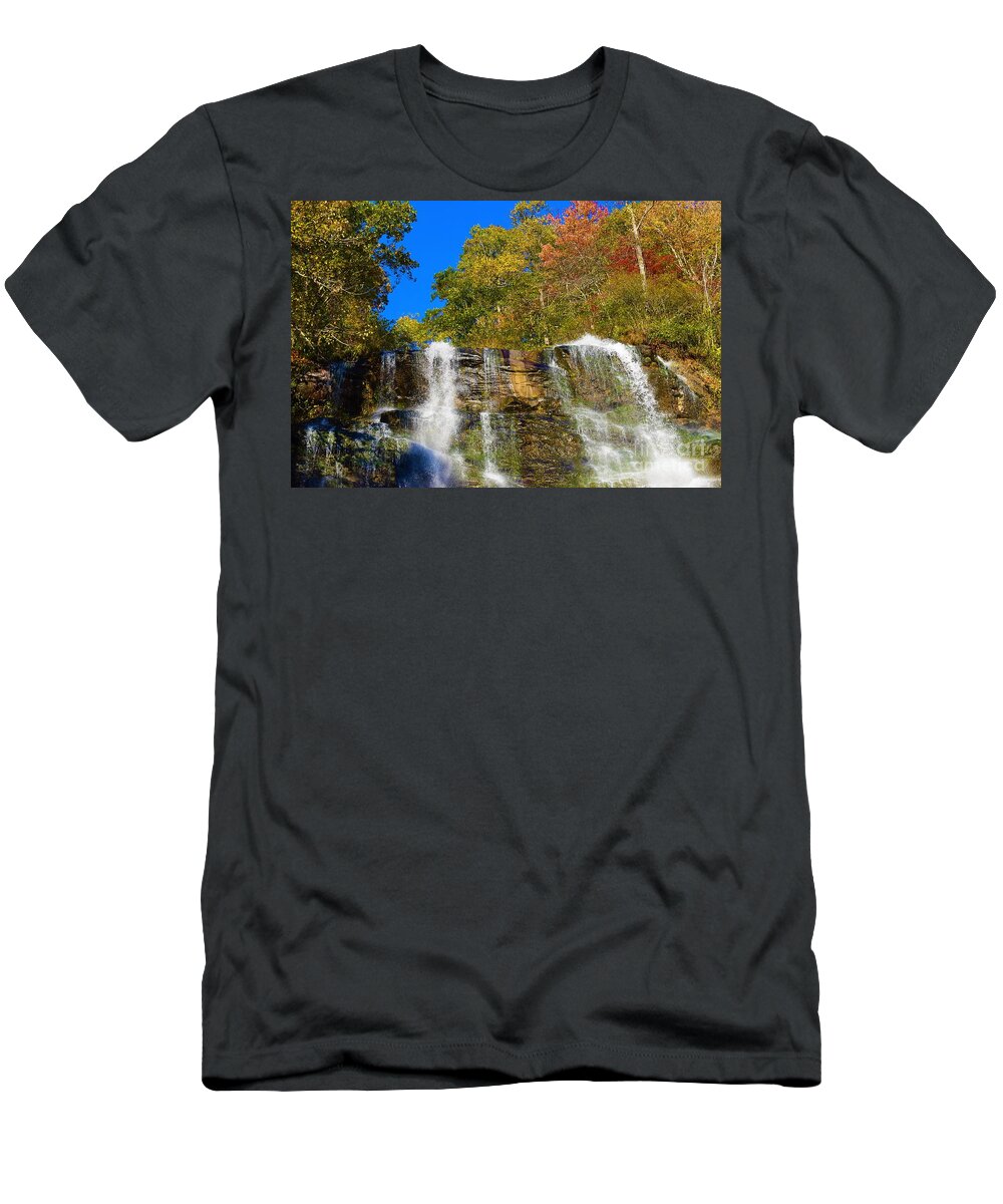 Waterfall T-Shirt featuring the photograph Waterfall by Brianna Kelly