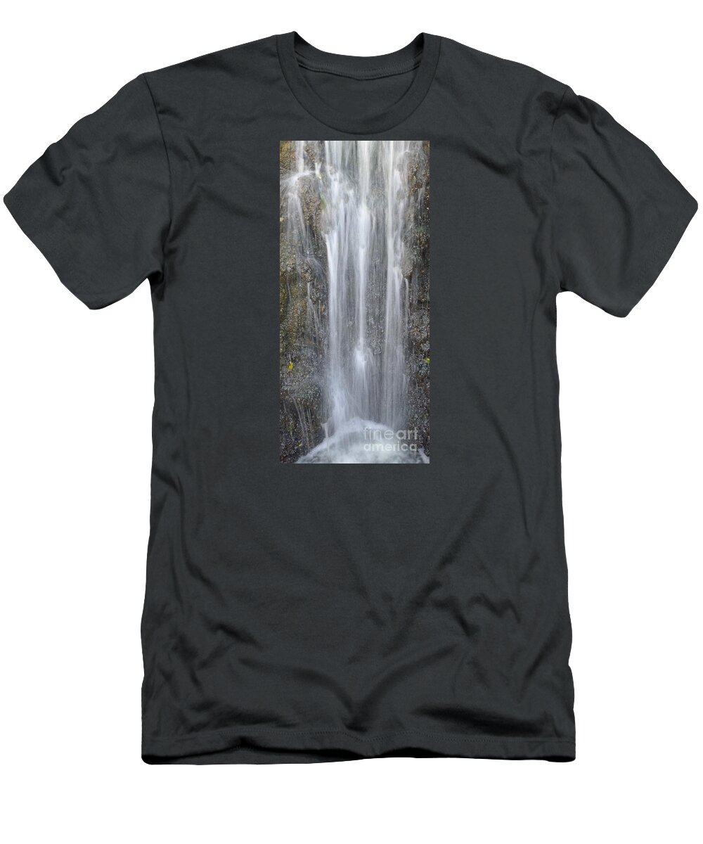 Waterfall T-Shirt featuring the photograph Waterfall by Nora Boghossian