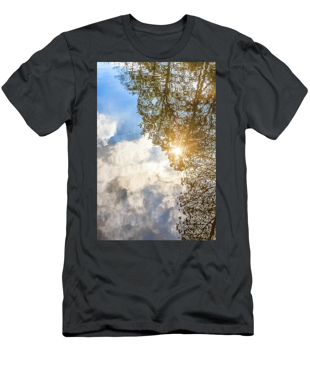 Duke T-Shirt featuring the photograph Watery Reflections by Joni Eskridge