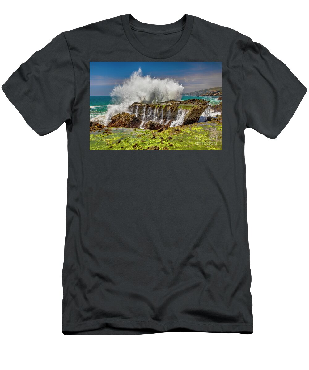 Explosion T-Shirt featuring the photograph Wave Explosion by Mariola Bitner