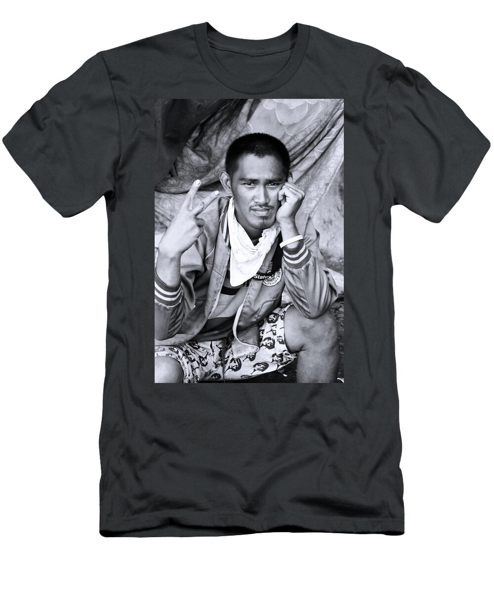 Asia T-Shirt featuring the photograph We All Feel by Jez C Self