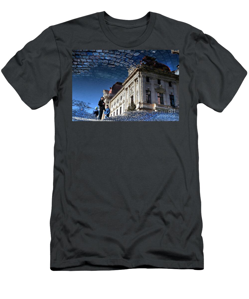 Reflection T-Shirt featuring the photograph We Have Always Lived in the Castle by Daliana Pacuraru