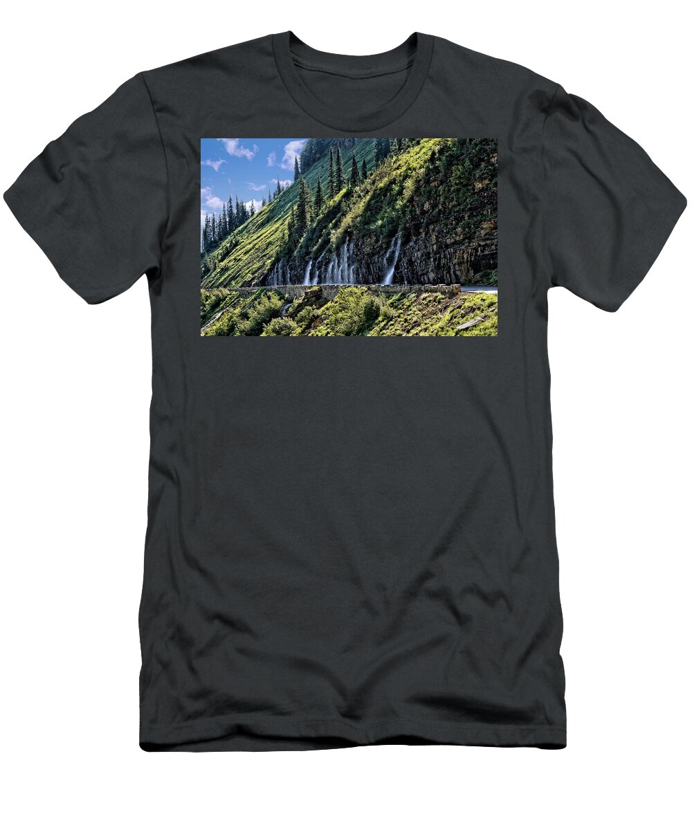 Landscapes T-Shirt featuring the photograph Weeping Wall 2 by John Trommer
