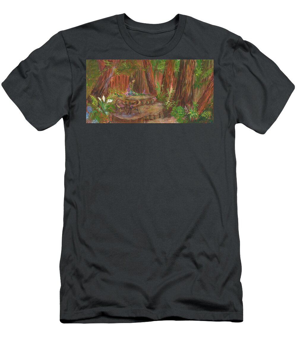 Nature T-Shirt featuring the painting Welcome by Sofanya White