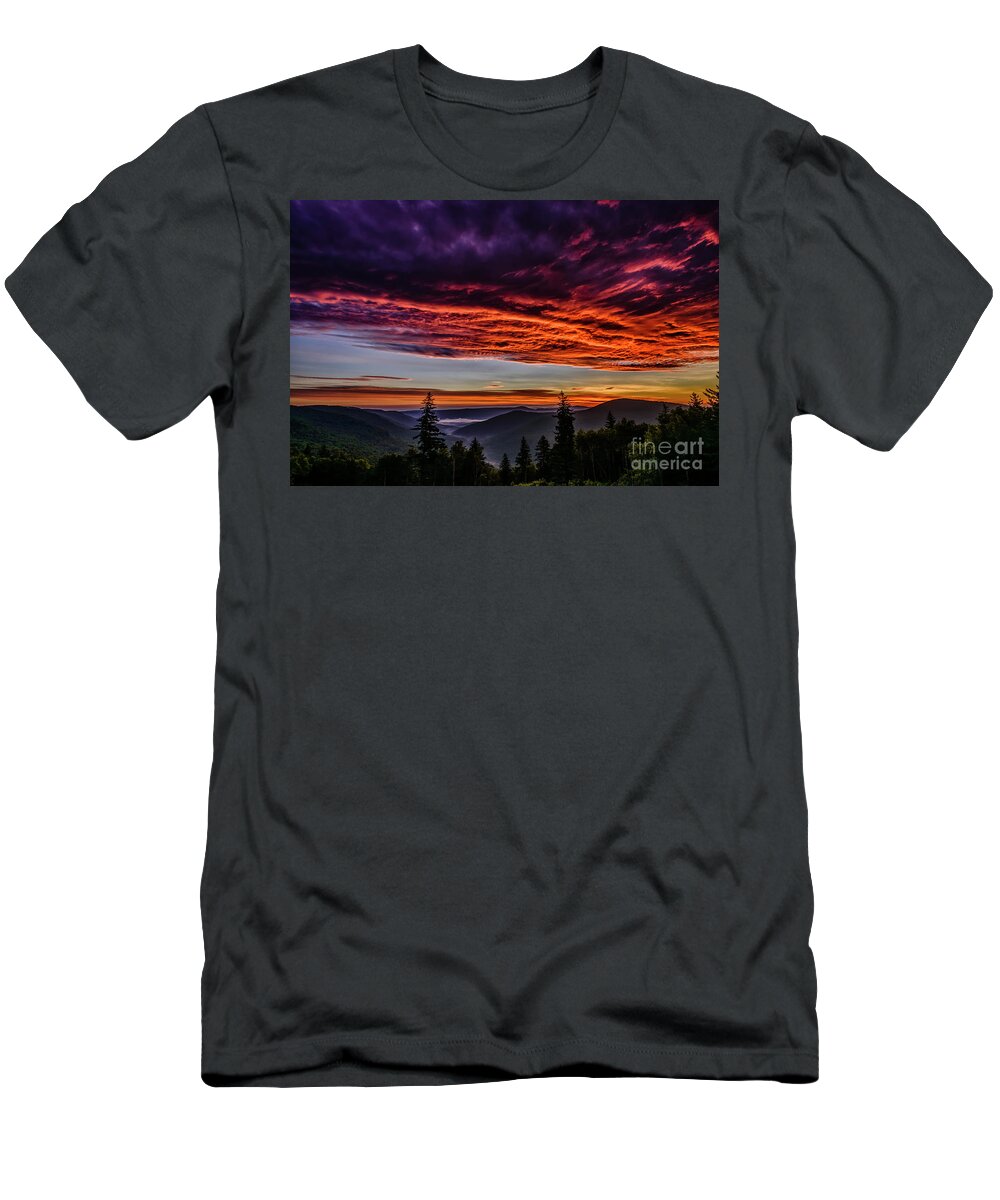 Sunrise T-Shirt featuring the photograph West Virginia Highland Dawn by Thomas R Fletcher
