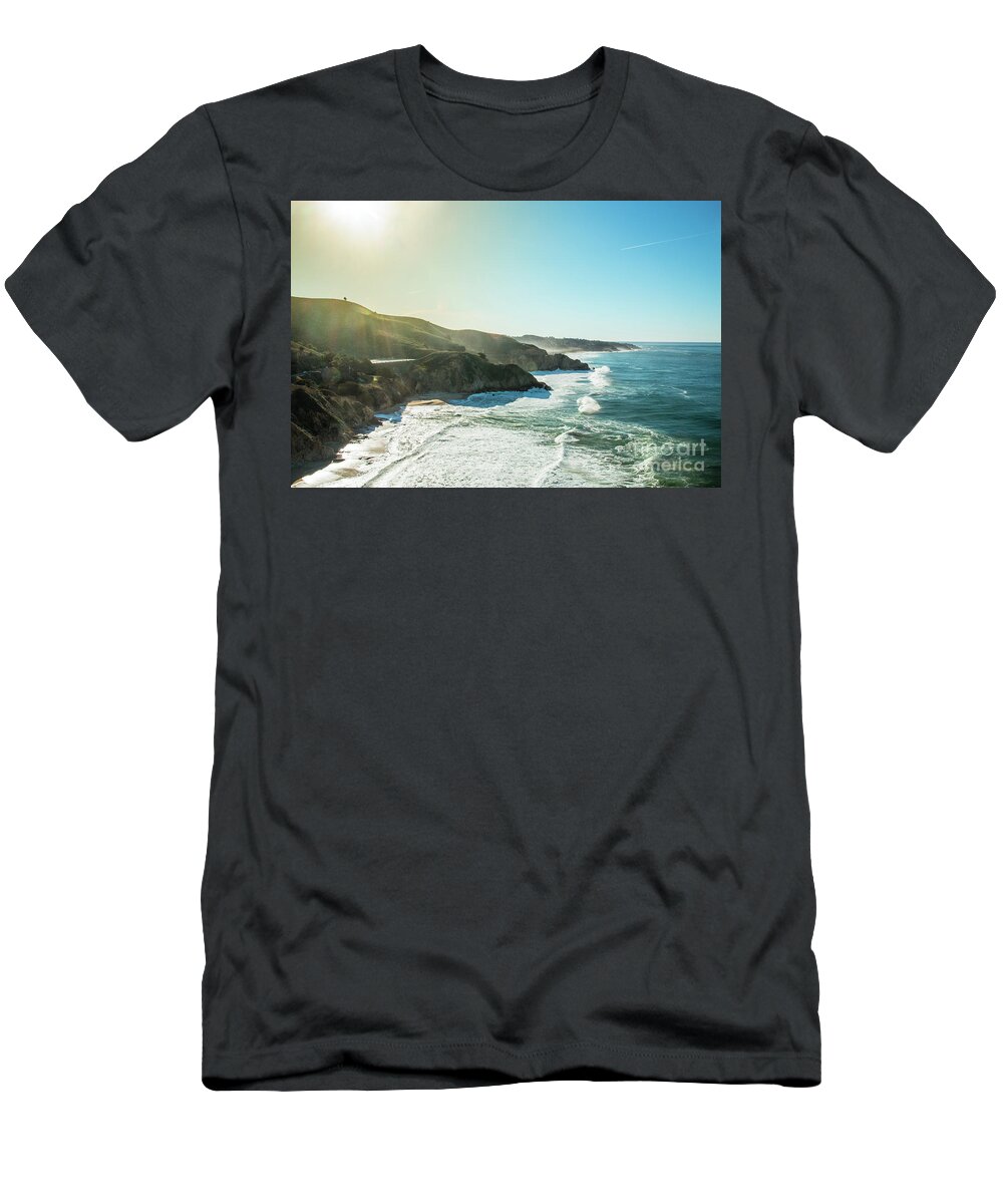 Cliff T-Shirt featuring the photograph Westcoast highway number 1 sunny coast by Amanda Mohler