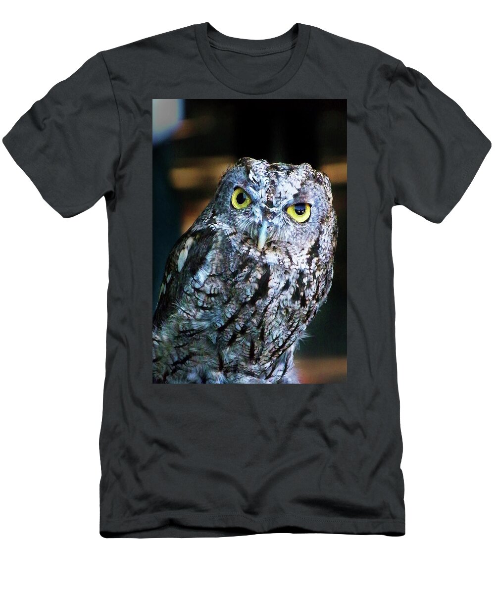Owl T-Shirt featuring the photograph Western Screech Owl by Anthony Jones