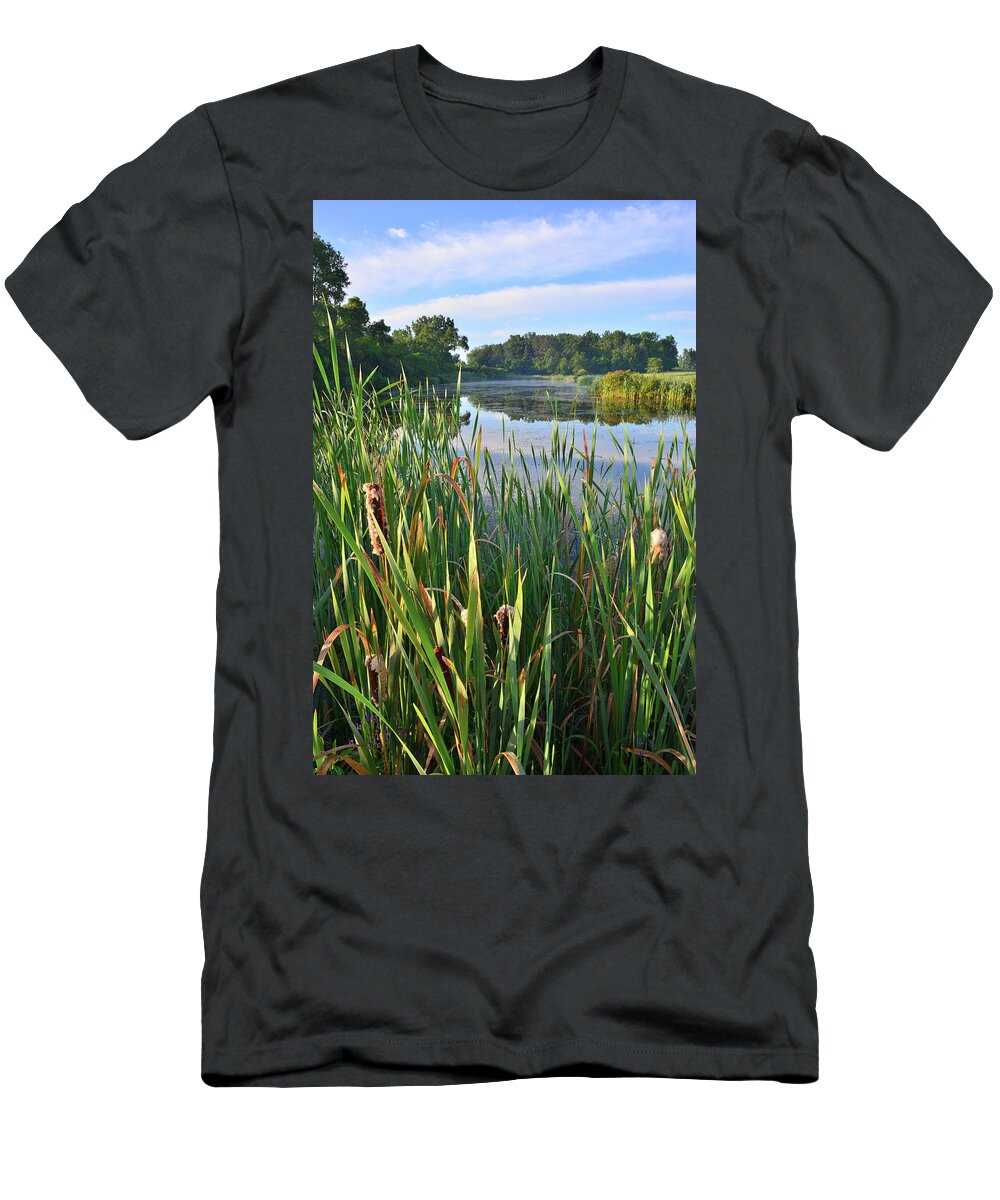 Volo Bog Natural Area T-Shirt featuring the photograph Wetland along Sullivan Lake Road by Ray Mathis