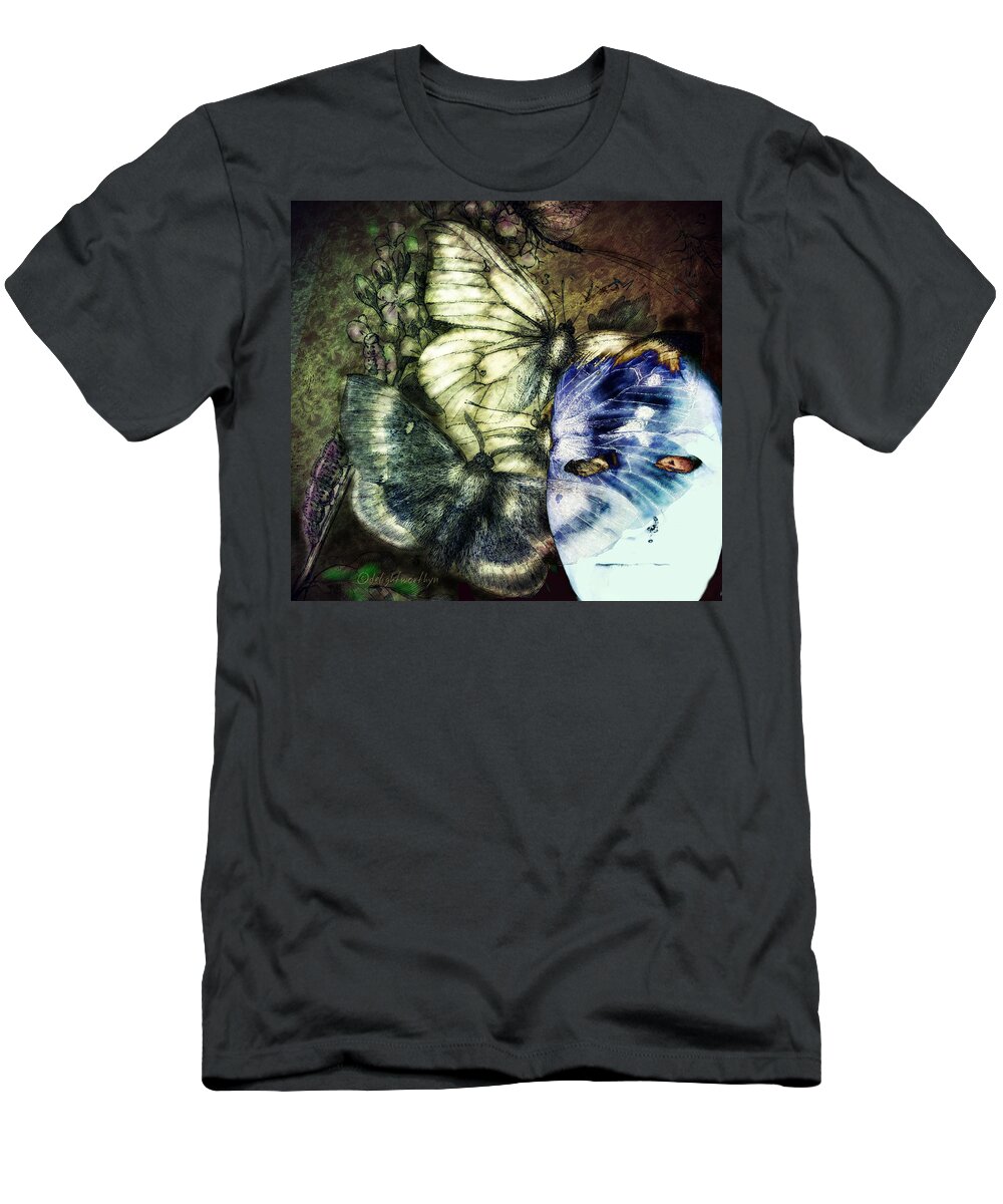 Butterfly T-Shirt featuring the digital art What Might Have Been by Delight Worthyn