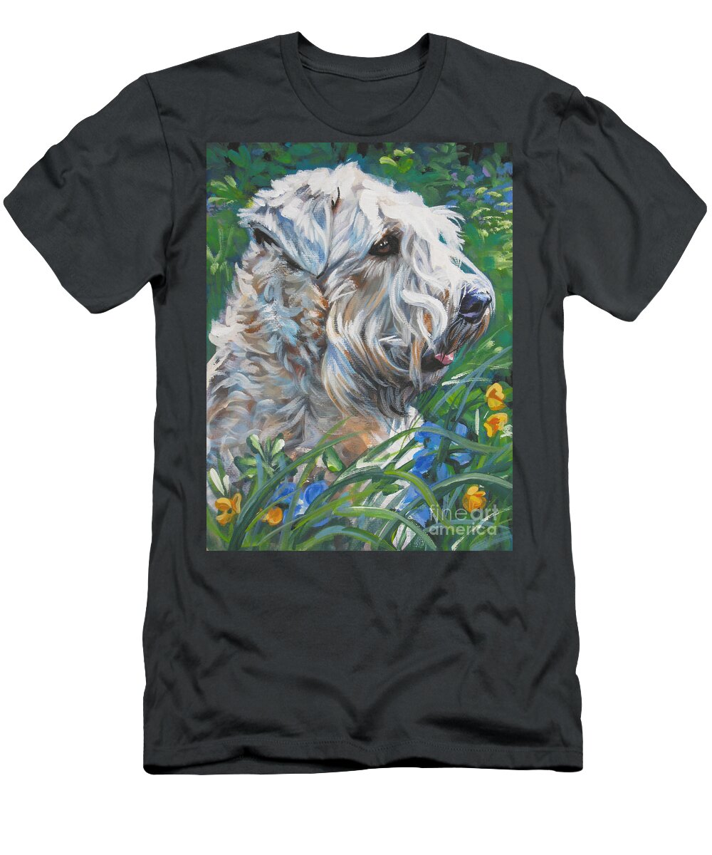 Wheaten Terrier T-Shirt featuring the painting Wheaten Terrier by Lee Ann Shepard