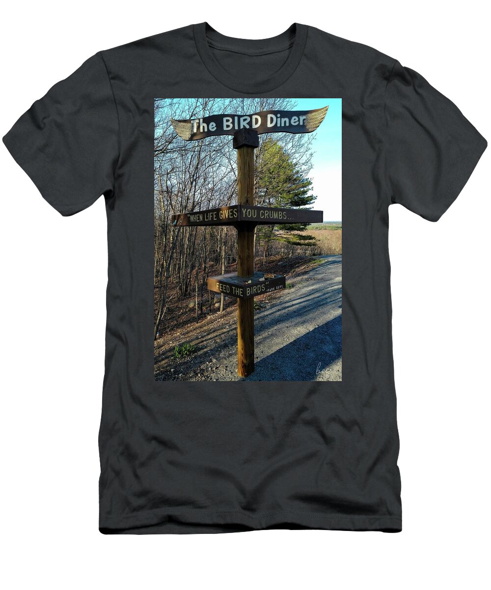 Park T-Shirt featuring the photograph When life gives you crumbs by Bruce Carpenter