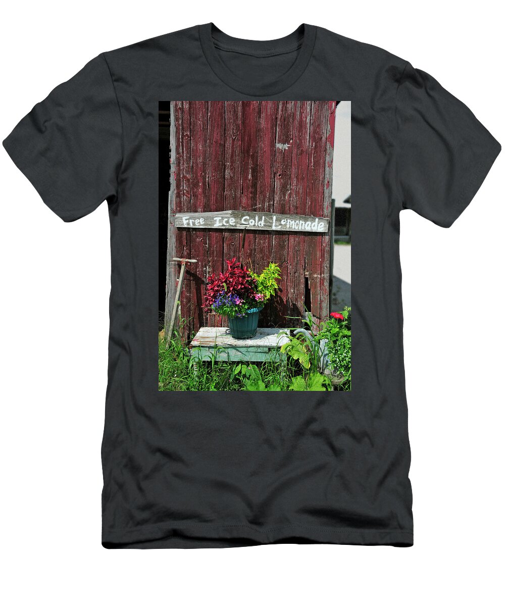 Sign T-Shirt featuring the photograph Where is the Lemonade by David Arment