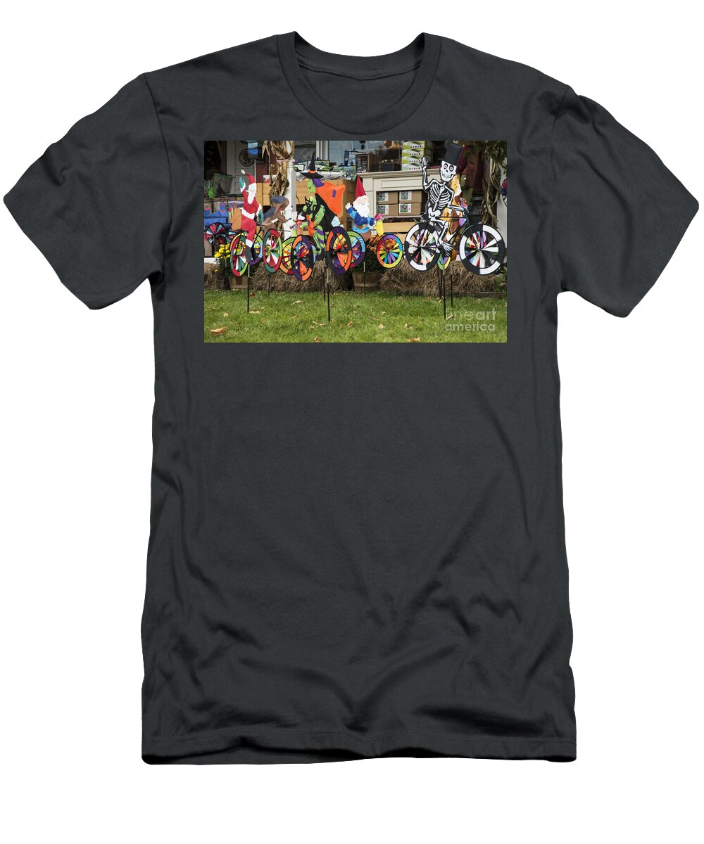 Jackson Village T-Shirt featuring the photograph Whirligigs by Bob Phillips