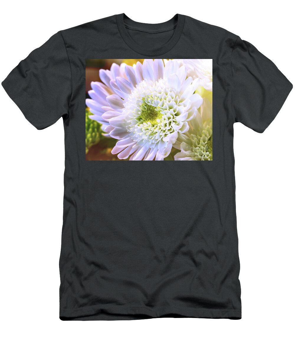 Annual T-Shirt featuring the photograph White Flower Alt by Joe Geraci