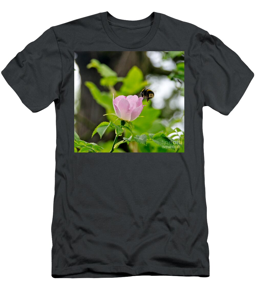 Wild Roses T-Shirt featuring the photograph Wild Roses. Allegro Moderato. by Elena Perelman
