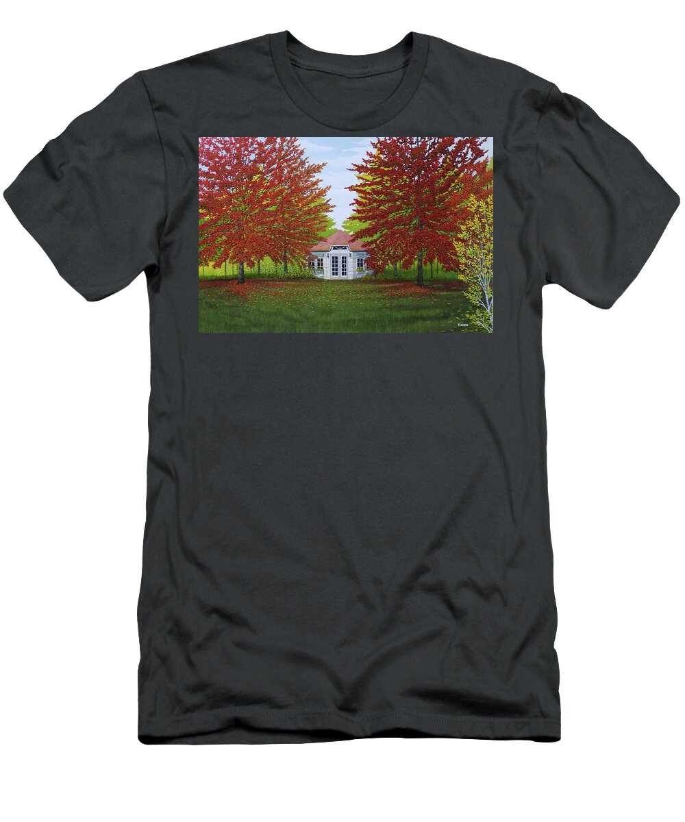 Autumn T-Shirt featuring the painting Wildrush by Kenneth M Kirsch