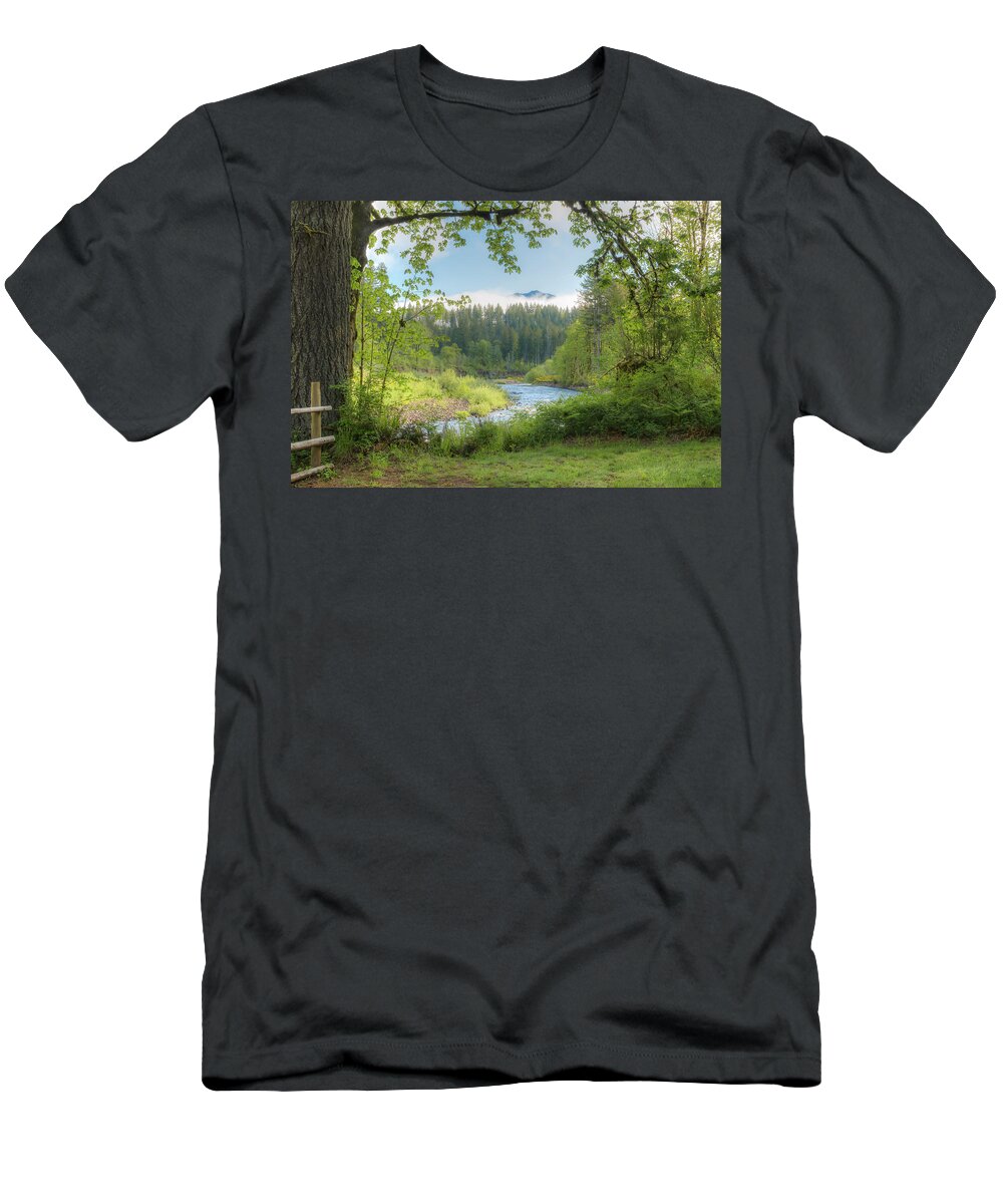 Wilson River T-Shirt featuring the photograph Wilson River in Spring by Kristina Rinell