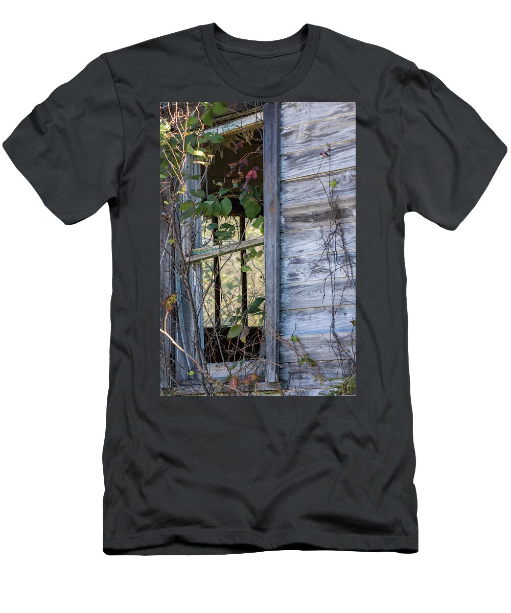 Abandoned T-Shirt featuring the photograph Windows to the Past by Holly Ross