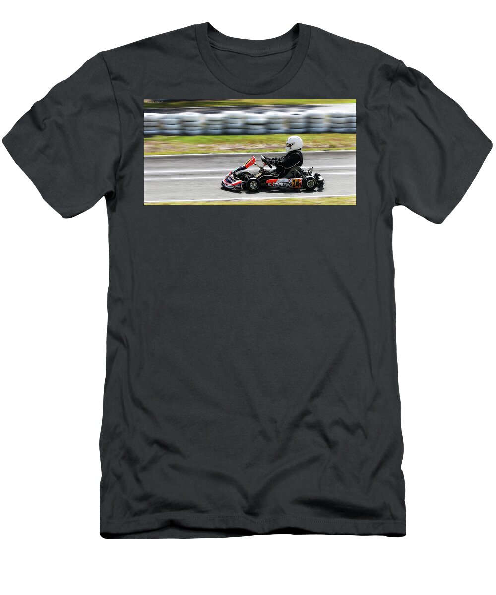 Wingham Go Karts Australia T-Shirt featuring the photograph Wingham Go Karts 03 by Kevin Chippindall