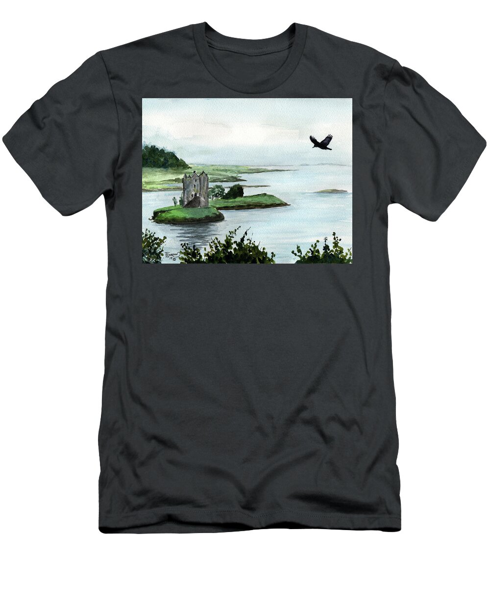 Tim T-Shirt featuring the painting Winging over Stalker by Timithy L Gordon