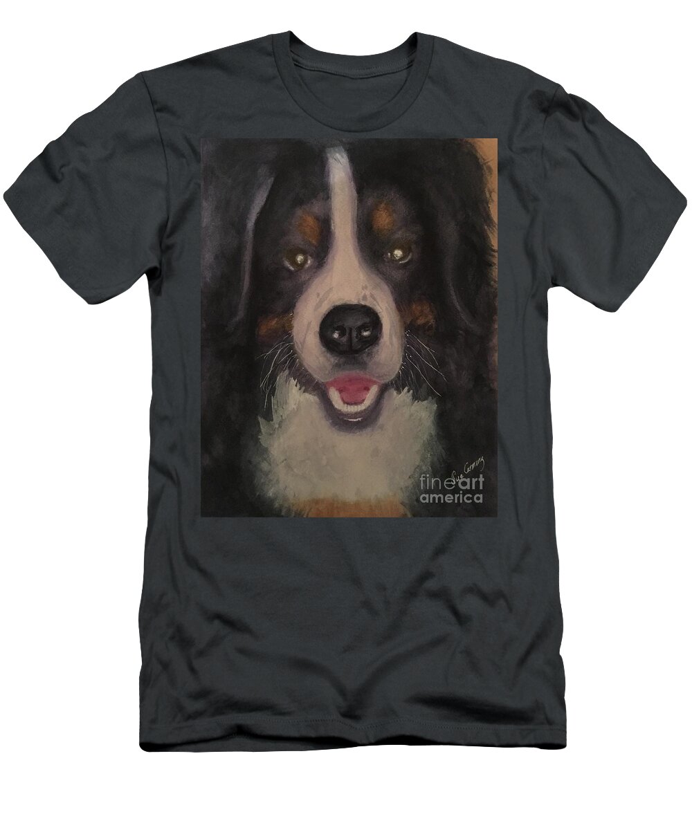 Dog T-Shirt featuring the painting Winston by Sue Carmony