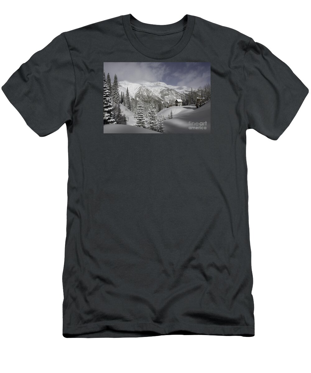 2016 T-Shirt featuring the photograph Winter comes Softly by Angela Moyer