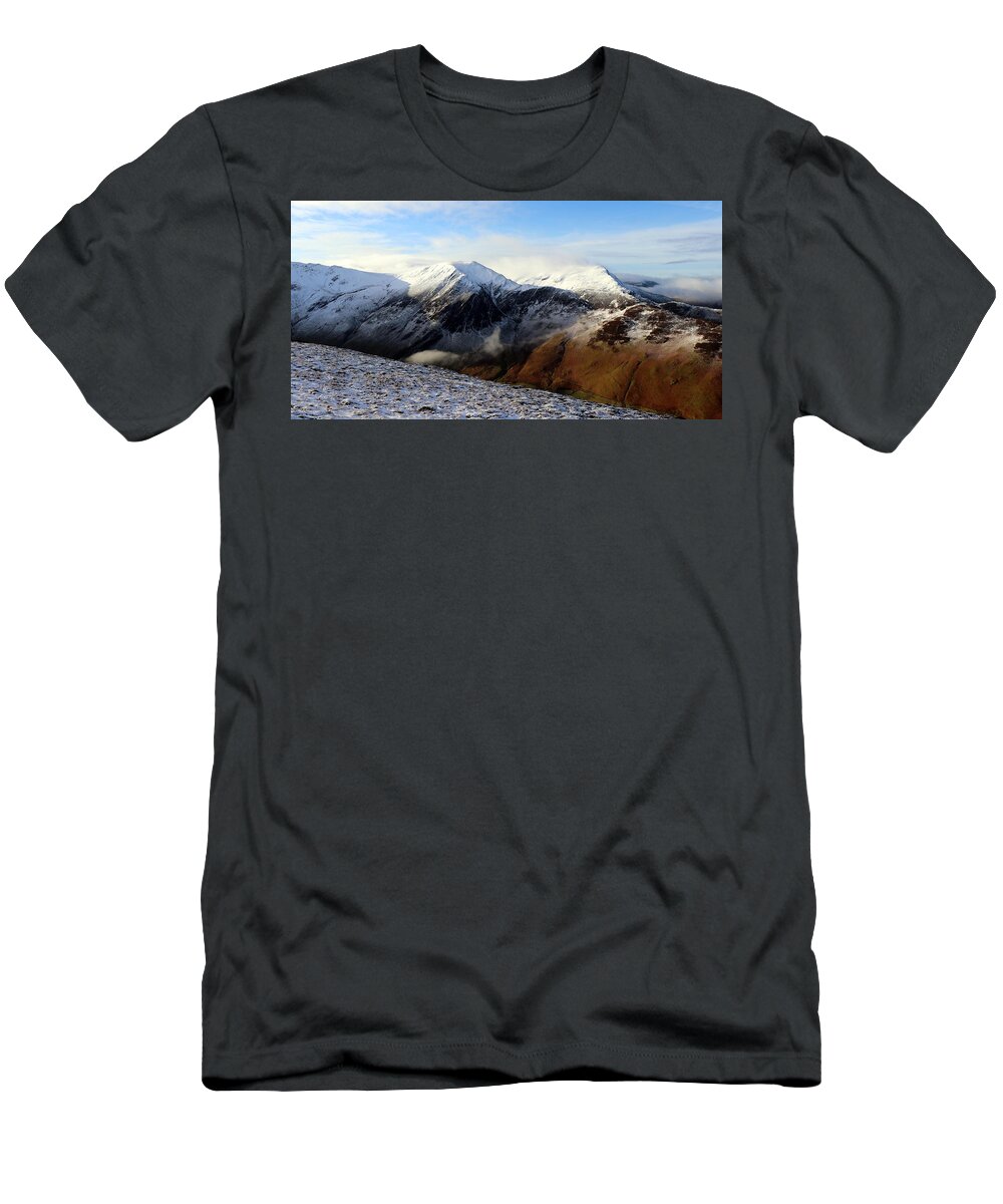 Nature T-Shirt featuring the photograph Winter Mountain view by Lukasz Ryszka