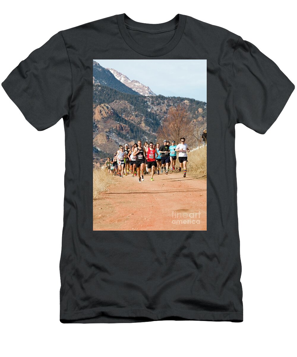 Winter Series T-Shirt featuring the photograph Winter Series II PeakRunners by Steven Krull