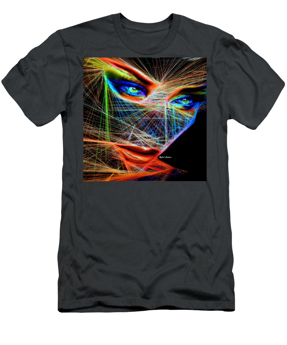 Rafael Salazar T-Shirt featuring the digital art Wiretapped Period by Rafael Salazar