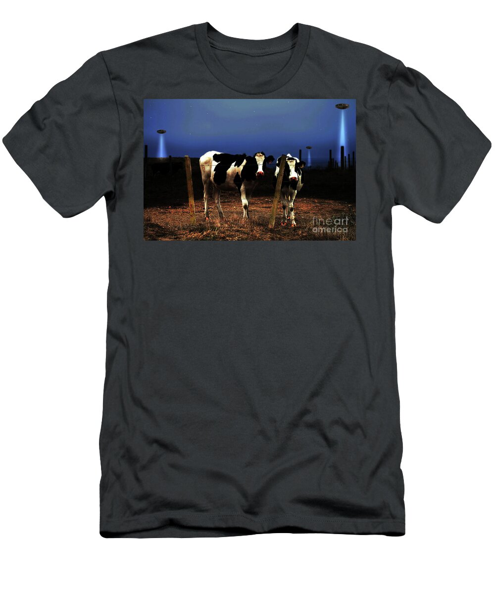 Wingsdomain T-Shirt featuring the photograph Witness . The Arrival by Wingsdomain Art and Photography