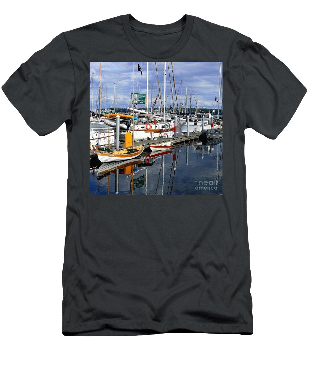 Wooden Boats-boats T-Shirt featuring the photograph Wooden Boats on the Water by Scott Cameron