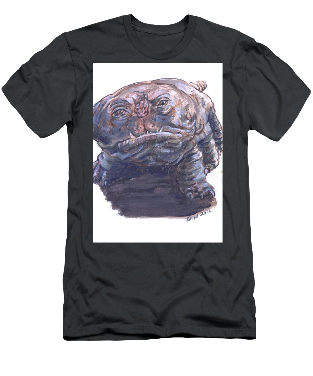 Woola T-Shirt featuring the painting Woola by Bryan Bustard