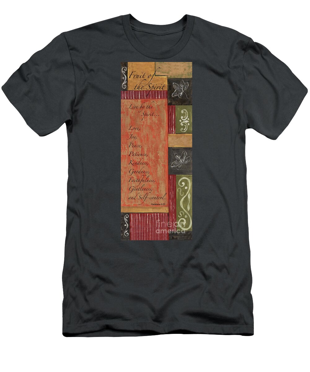Bible T-Shirt featuring the painting Words To Live By, Fruit of the Spirit by Debbie DeWitt