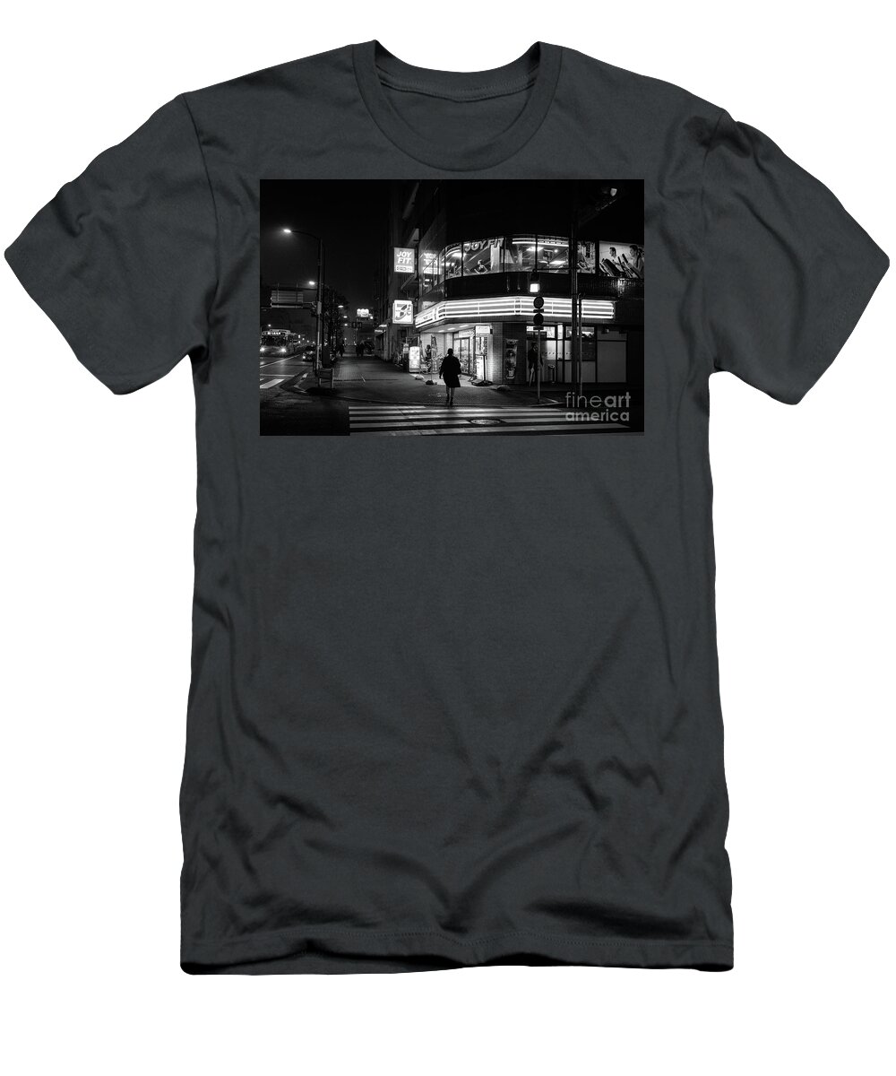 People T-Shirt featuring the photograph Workout the Night, Tokyo Japan by Perry Rodriguez