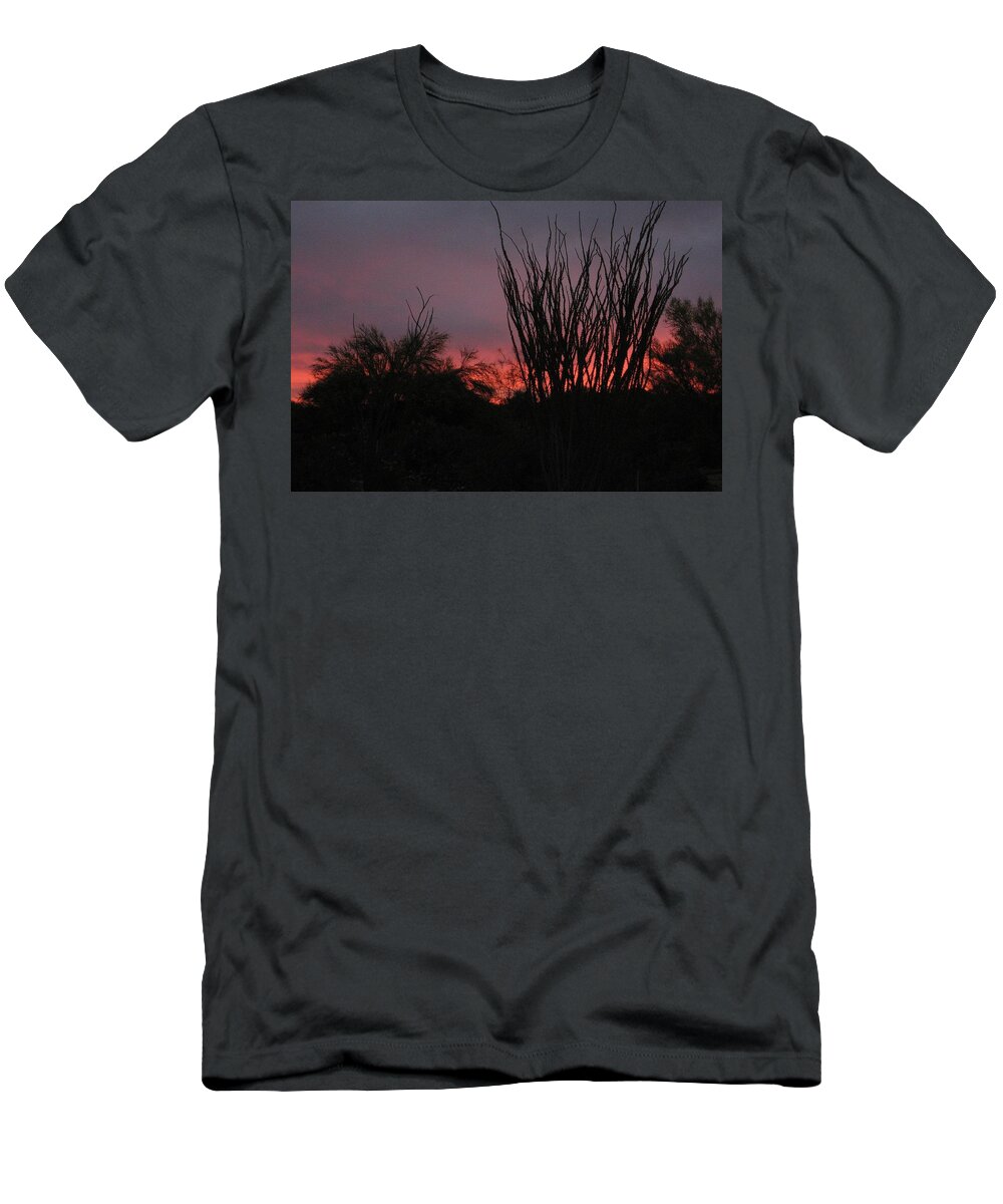 Sunset T-Shirt featuring the photograph World Turned Away Now by Judith Lauter
