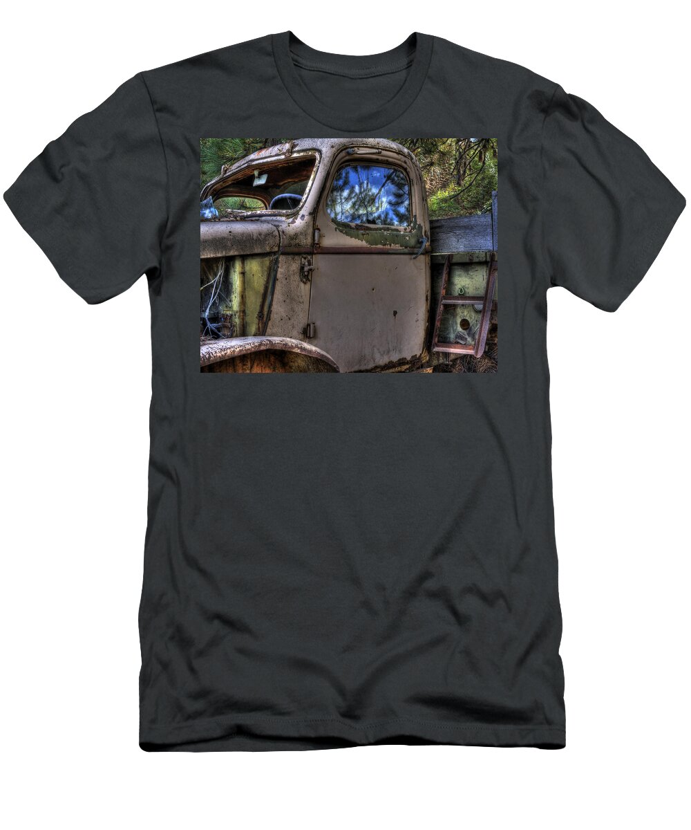  T-Shirt featuring the photograph Wrecking Yard Study 4 by Lee Santa