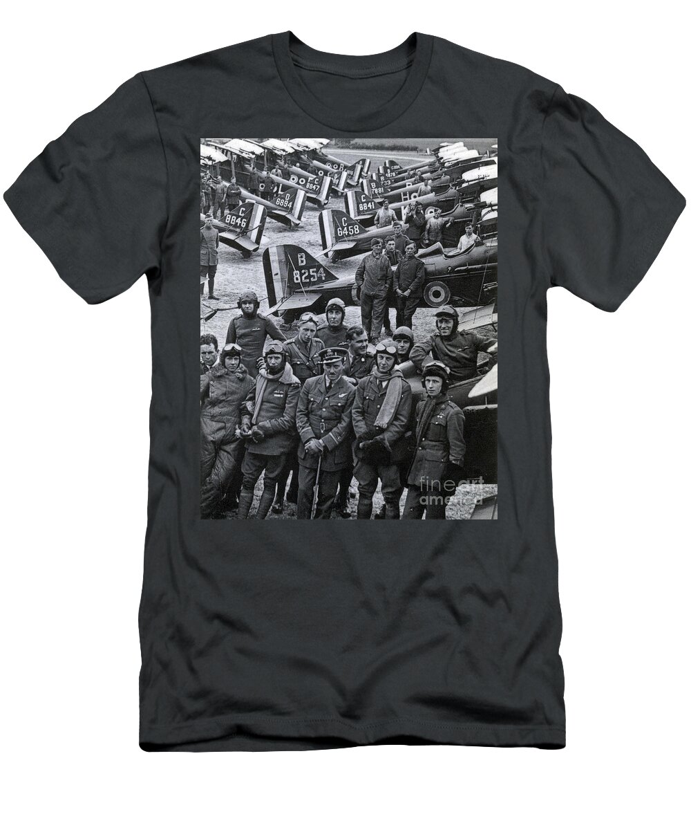 Aviation T-Shirt featuring the photograph Wwi, No. 1 Raf Squadron, 1918 by Science Source