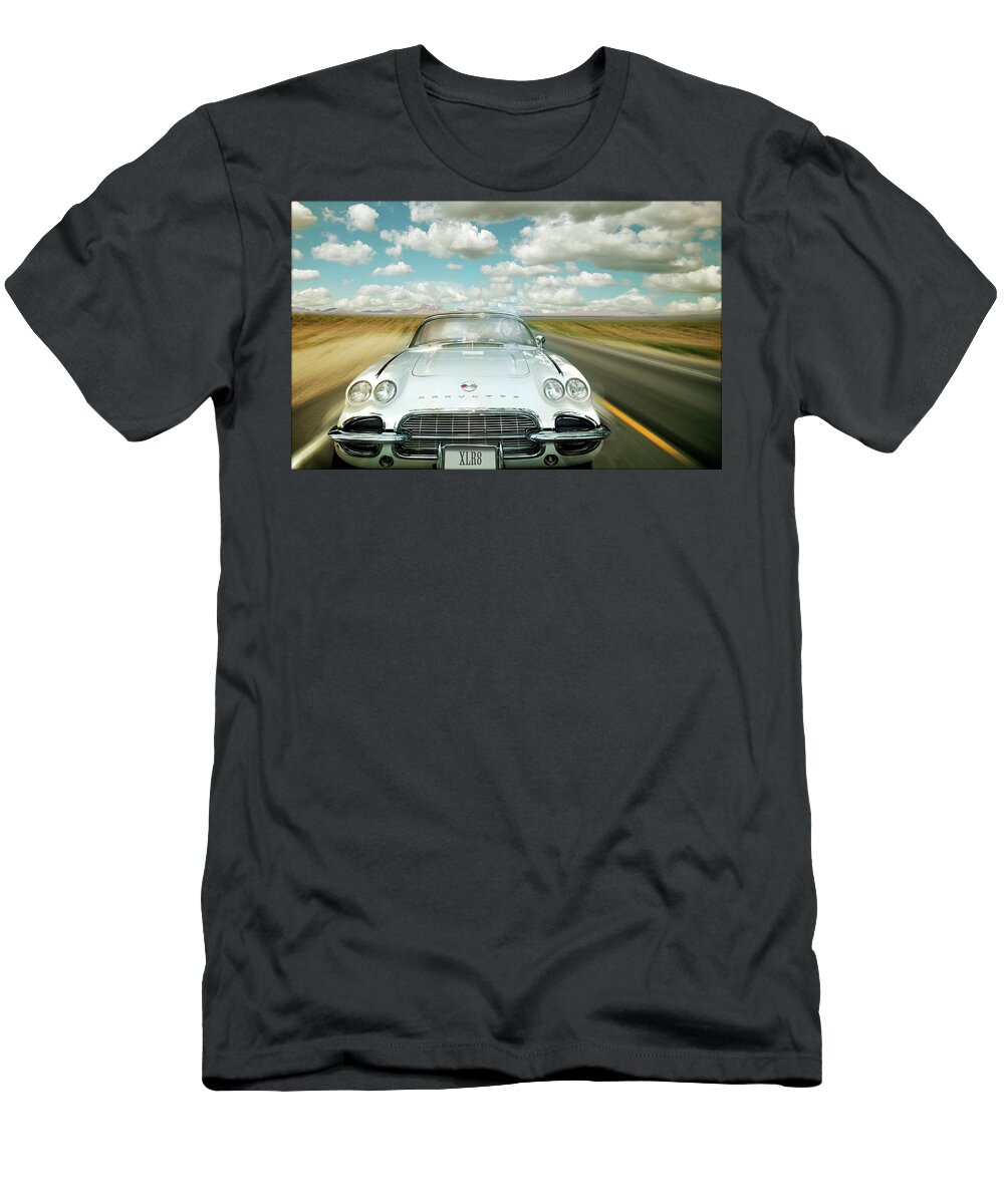 Corvette T-Shirt featuring the photograph Xlr8 by John Anderson