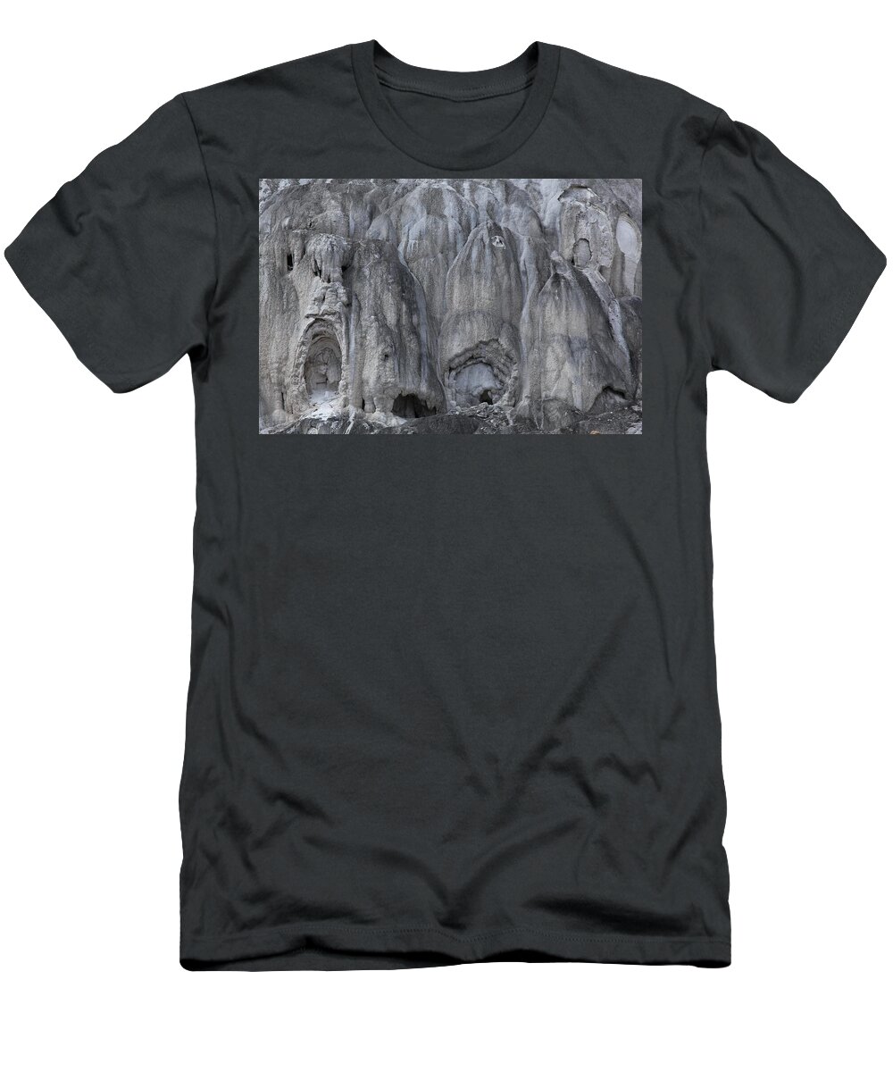 Texture T-Shirt featuring the photograph Yellowstone 3683 by Michael Fryd