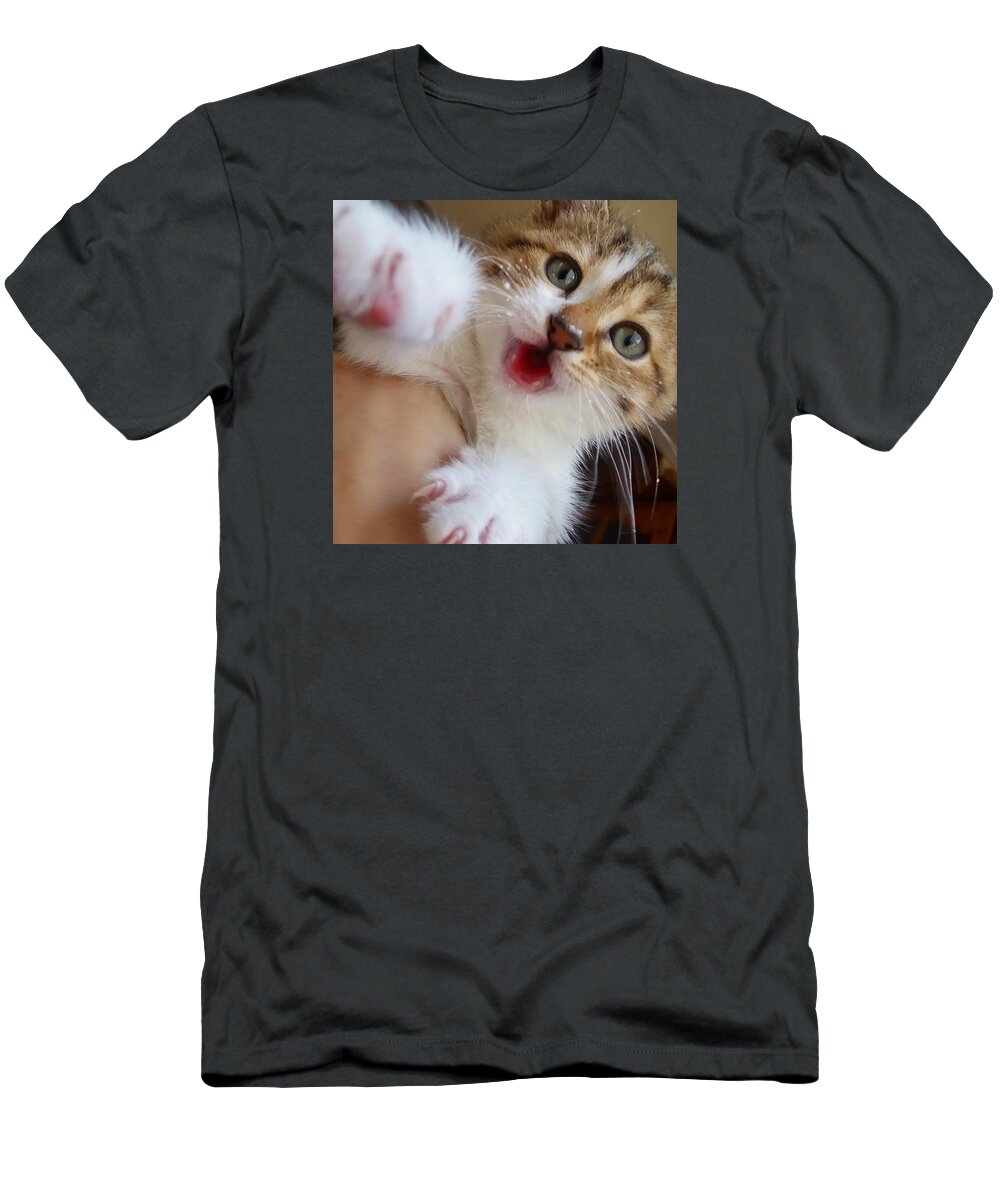 Cat T-Shirt featuring the photograph Ygritte by Ezgi Turkmen