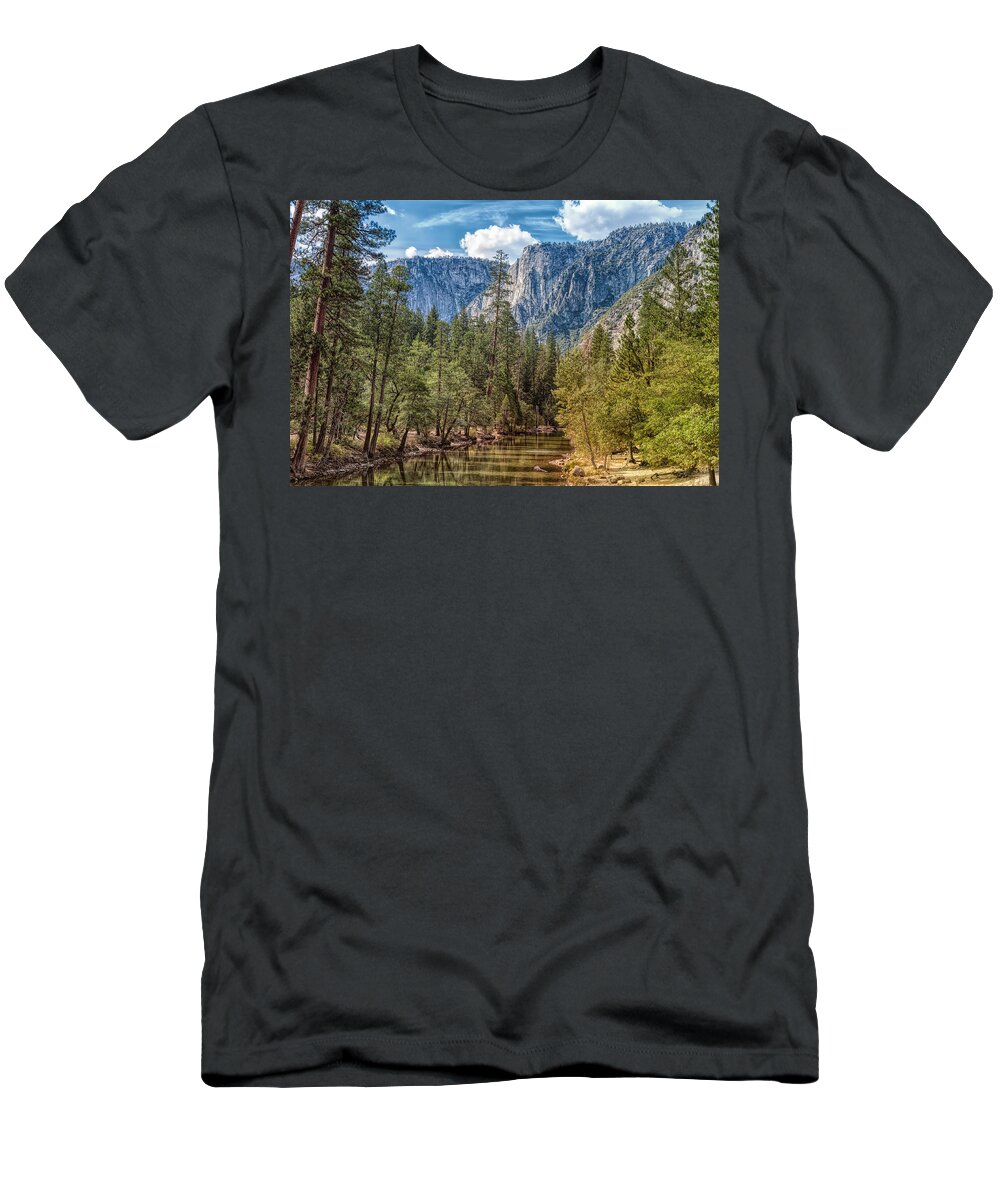 Landscape T-Shirt featuring the photograph Yosemite Valley by John M Bailey