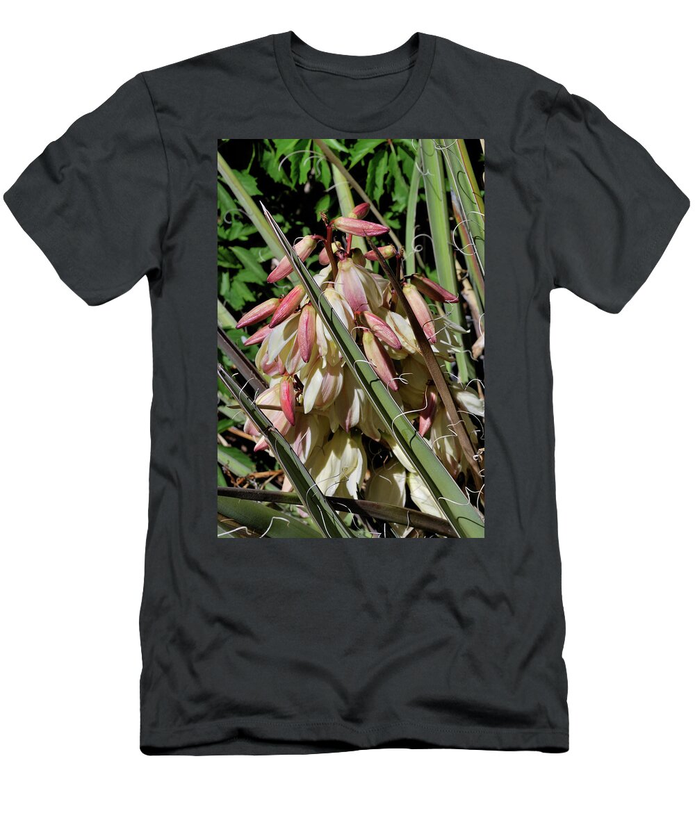 Nature T-Shirt featuring the photograph Yucca Bloom I by Ron Cline