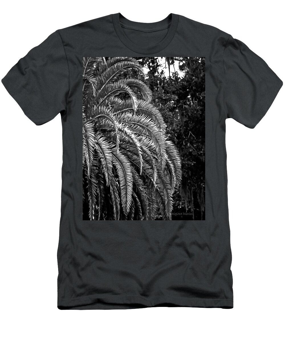 Palm Tree T-Shirt featuring the photograph Zebra Palm by DigiArt Diaries by Vicky B Fuller