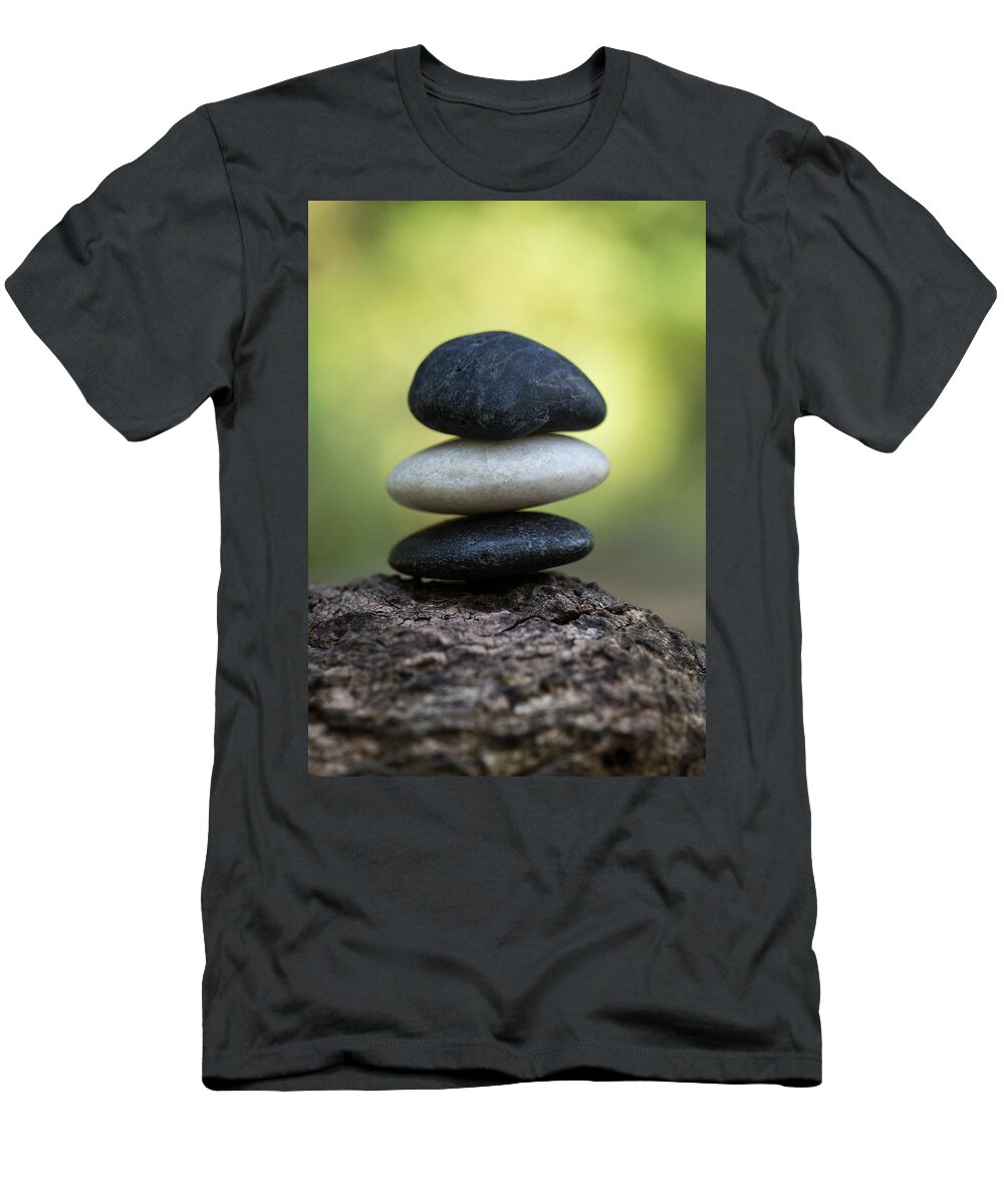 Zen Stones T-Shirt featuring the photograph Zen Stones by Dale Kincaid