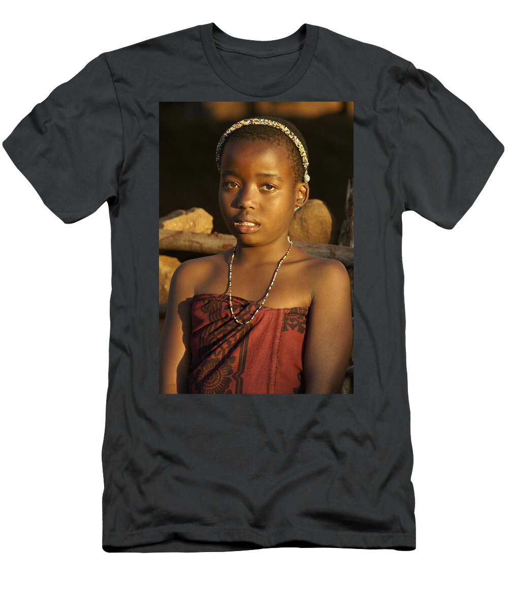 Africa T-Shirt featuring the photograph Zulu Princess by Michele Burgess