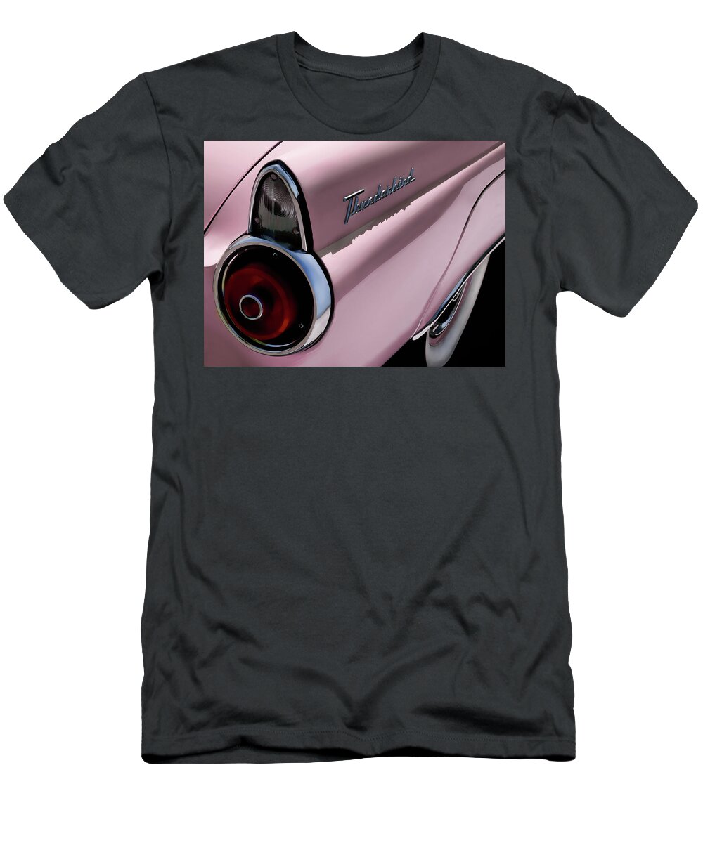 Thunderbird T-Shirt featuring the digital art 1955 T-Bird #3 by Douglas Pittman