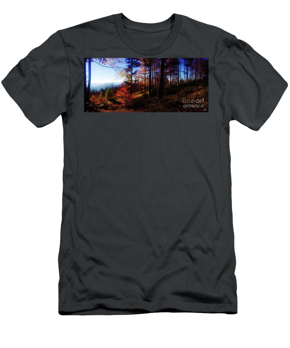 Autumn T-Shirt featuring the photograph Autumn #1 by Mo T