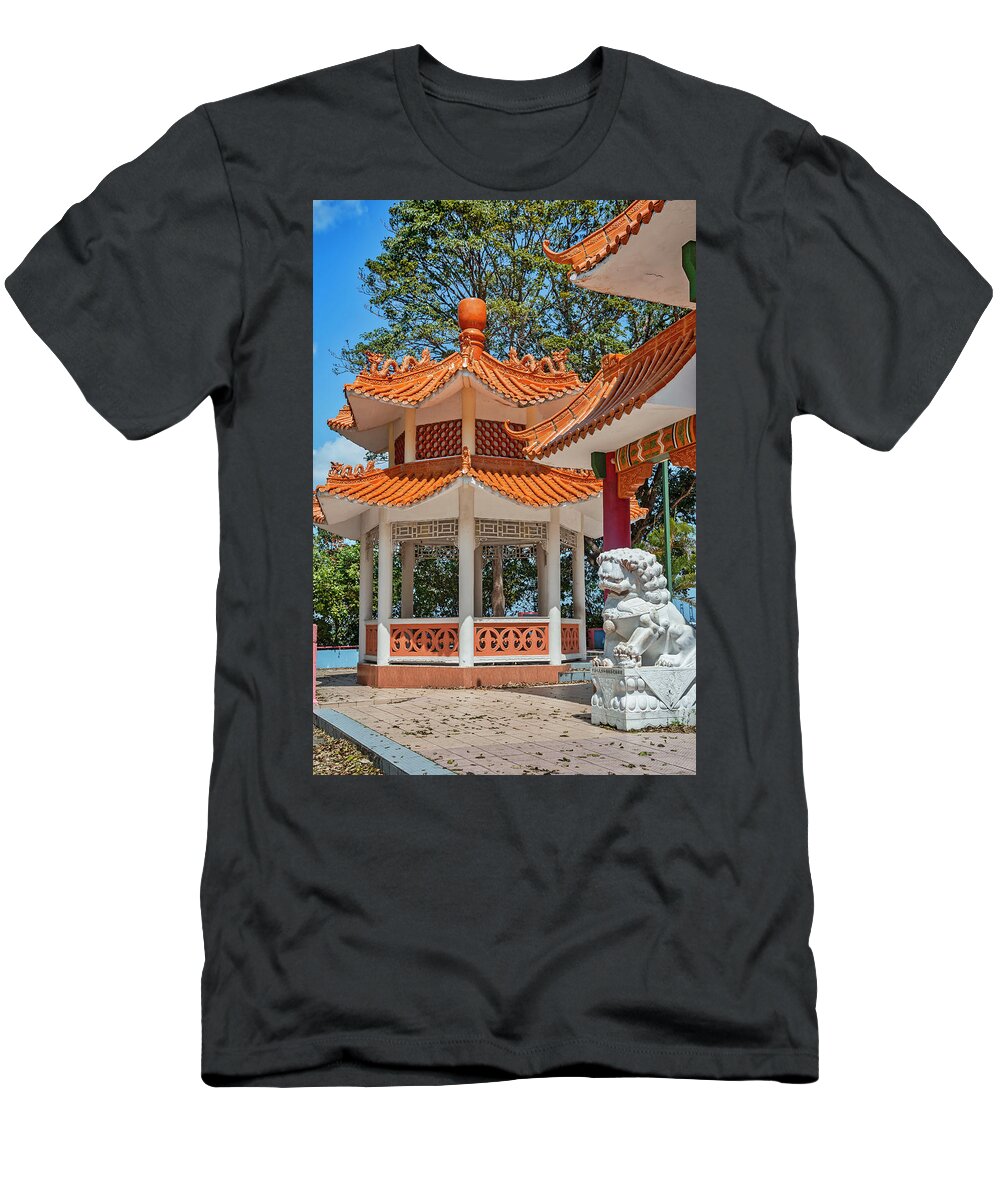 Estock T-Shirt featuring the digital art Chinese Monument, Balboa, Panama #1 by Lumiere