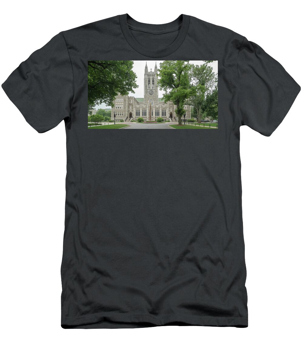 Photography T-Shirt featuring the photograph Front View Of Gasson Hall, Chestnut #1 by Panoramic Images