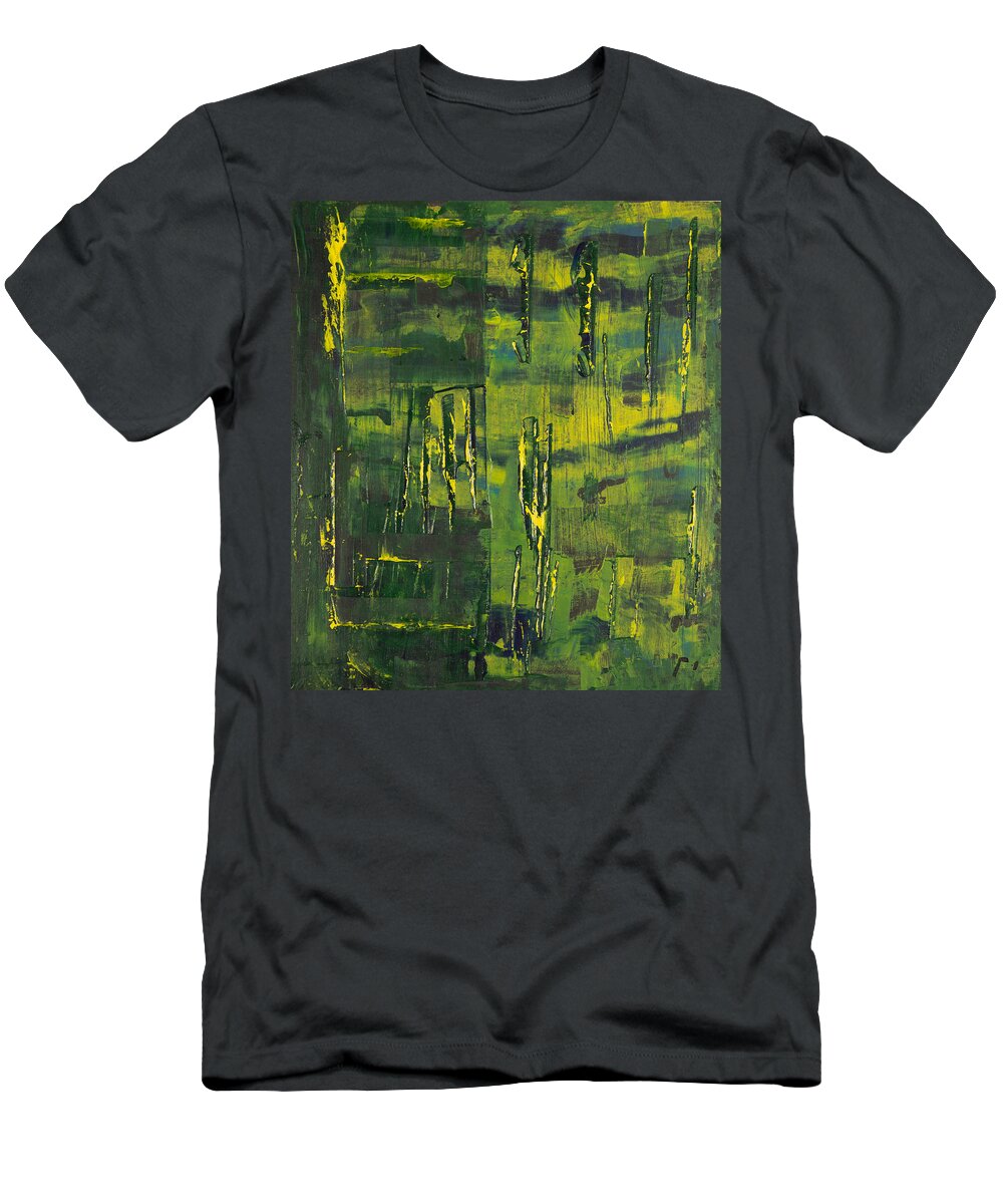 Gamma 2 T-Shirt featuring the painting Gamma #2 Abstract by Sensory Art House
